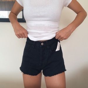 Brandy Melville Black high waisted shorts